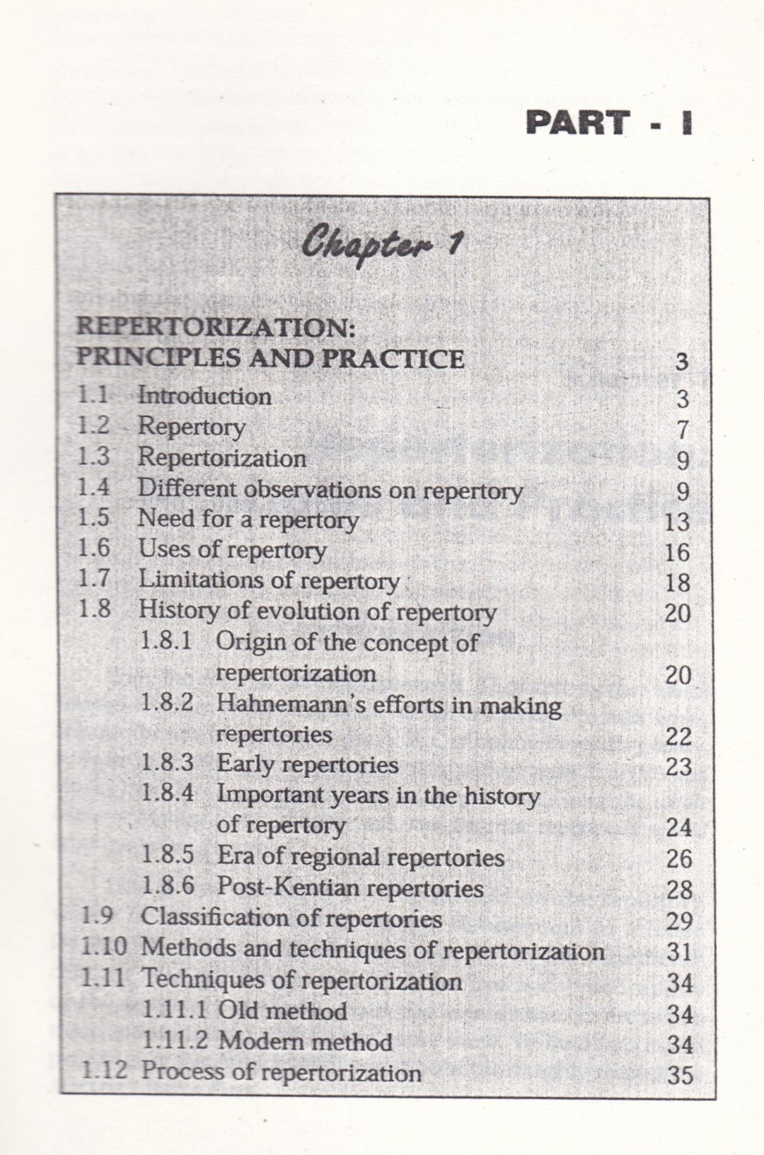 ESSENTIALS OF REPERTORIZATION
