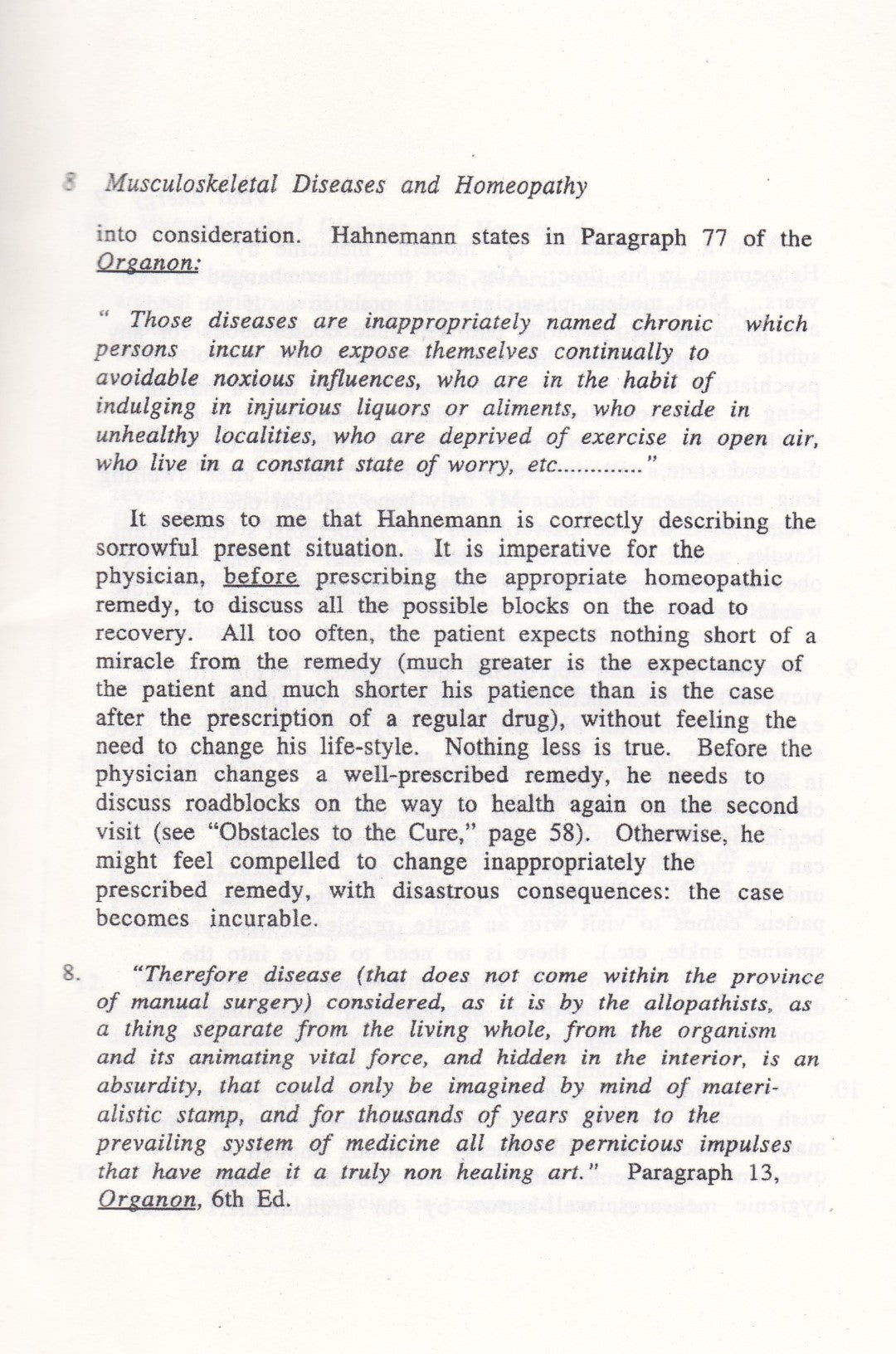 MUSCULOSKELETAL DISEASES AND HOMEOPATHY