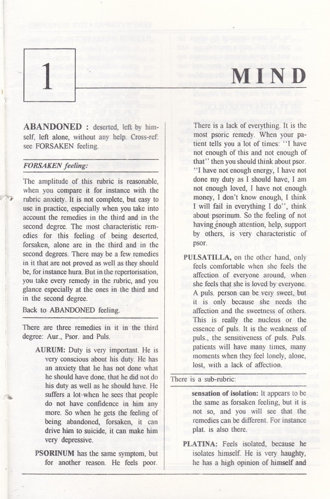 Kent's Comparative Repertory Of The Homoeopathic Materia Medica