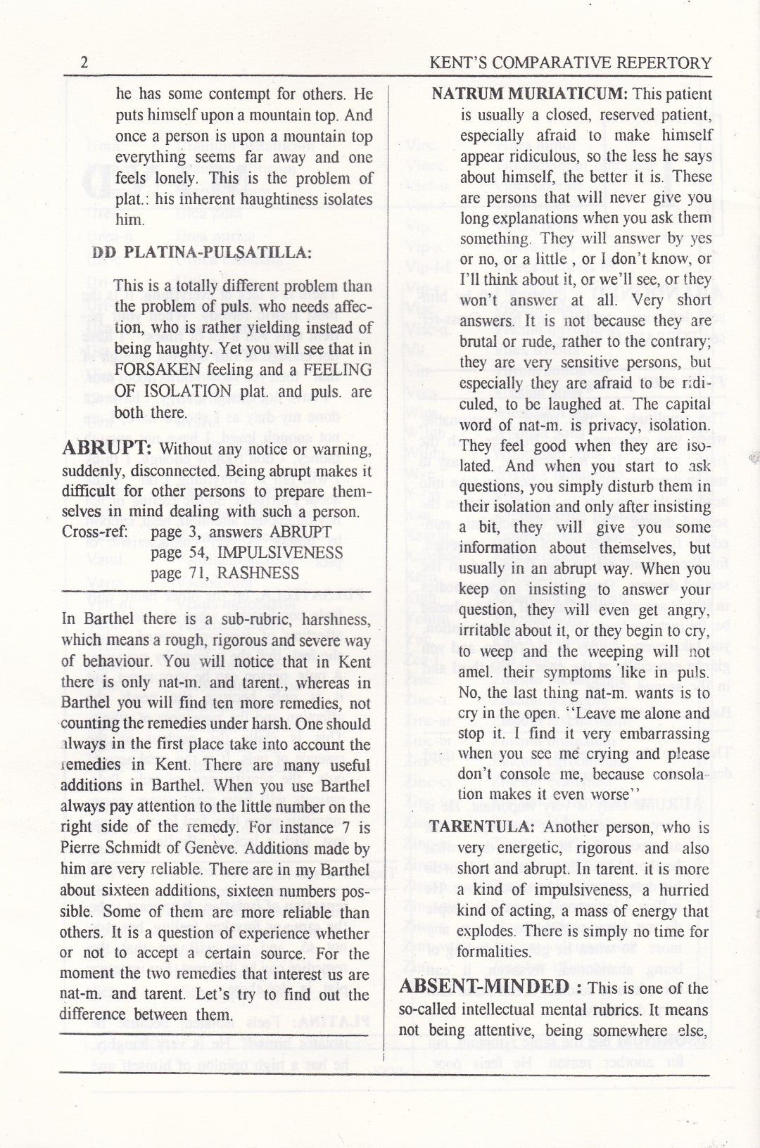 Kent's Comparative Repertory Of The Homoeopathic Materia Medica