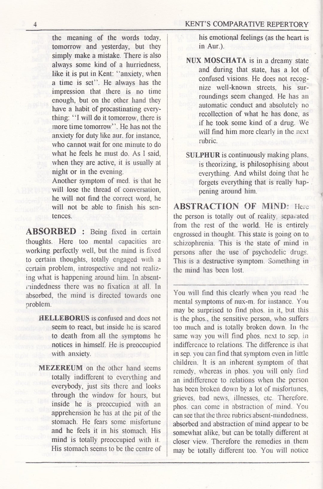 Kent's Comparative Repertory Of The Homoeopathic Materia Medica