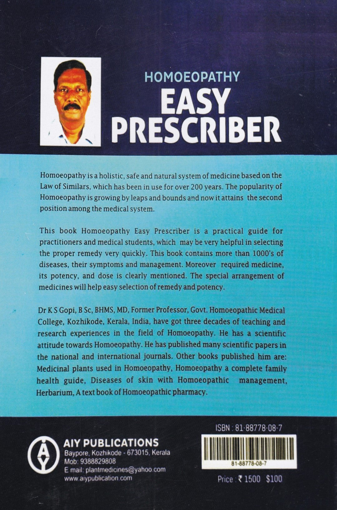 HOMOEOPATHY EASY PRESCRIBER