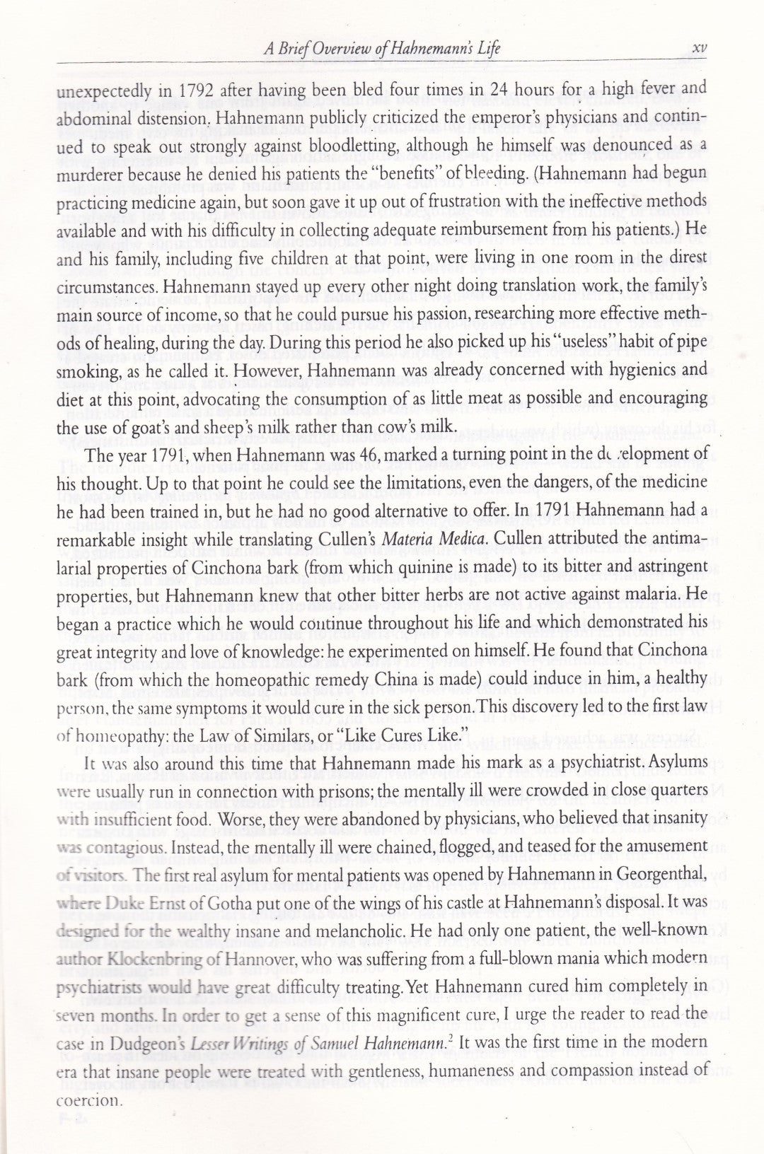 Hahnemannian Textbook of Classical Homeopathy for the professional