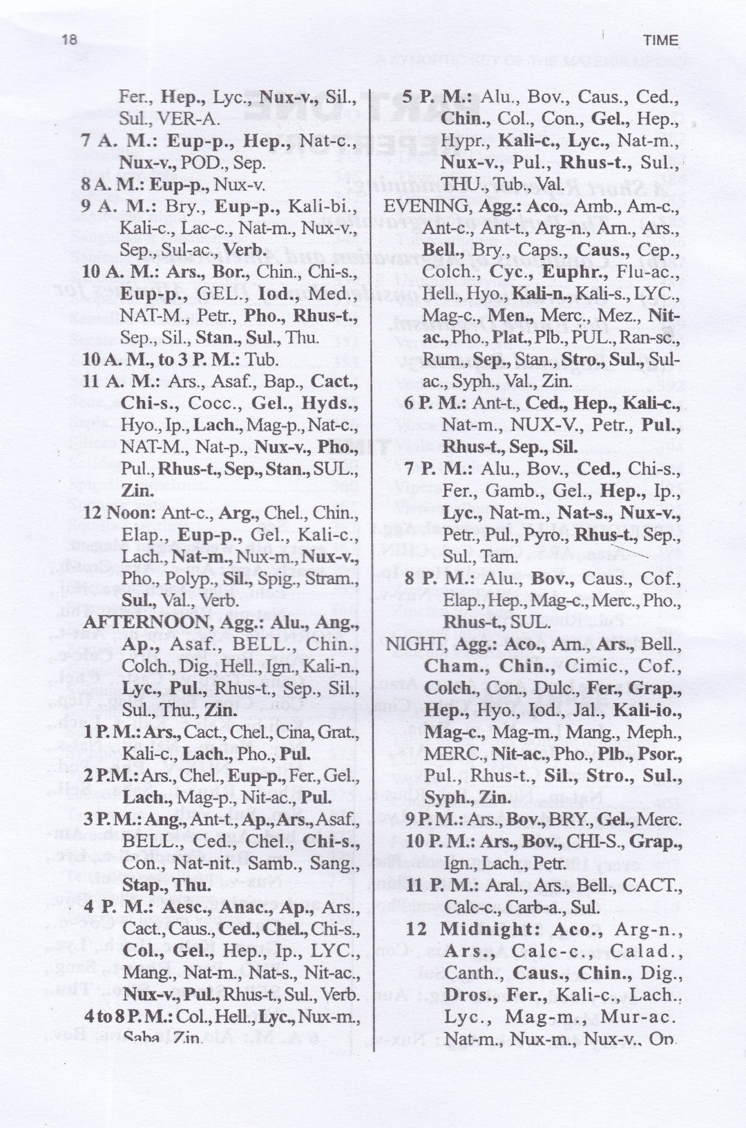 A Synoptic Key of the Materia Medica