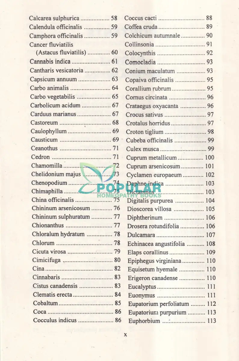 A Synoptic Key of the Materia Medica Homeopathy Books