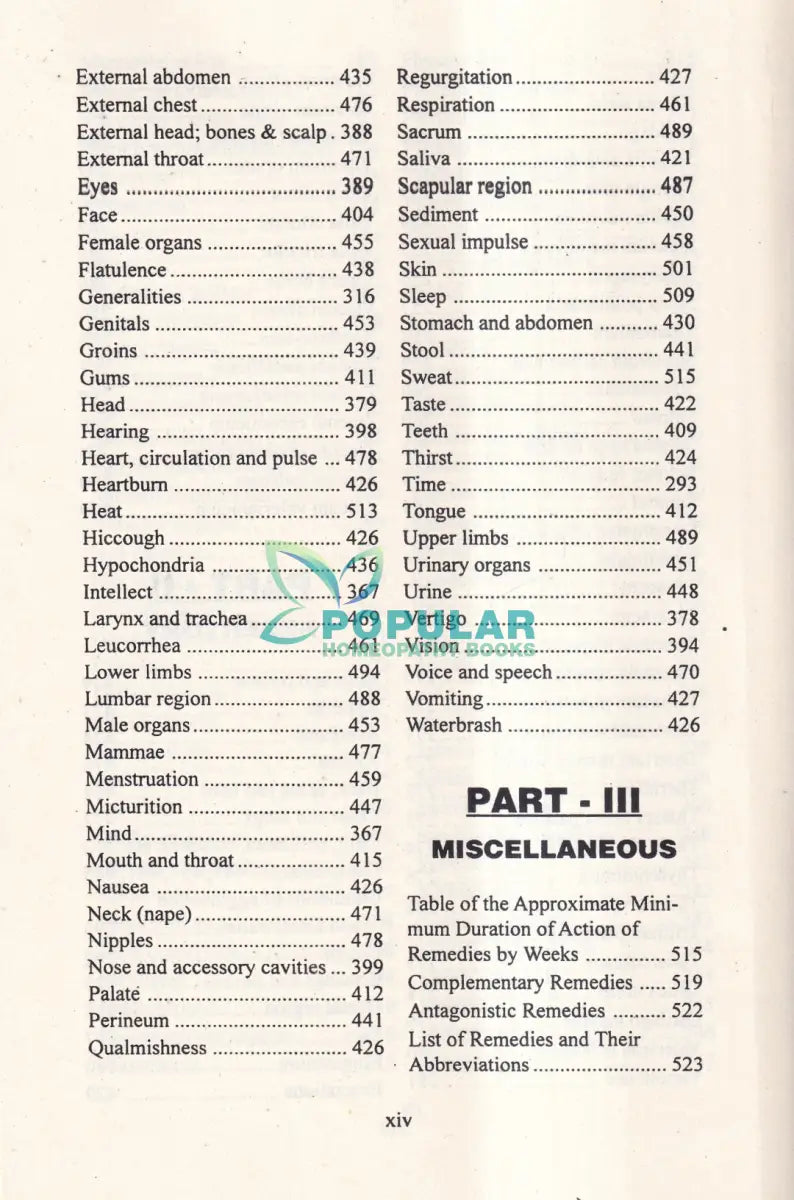 A Synoptic Key of the Materia Medica Homeopathy Books