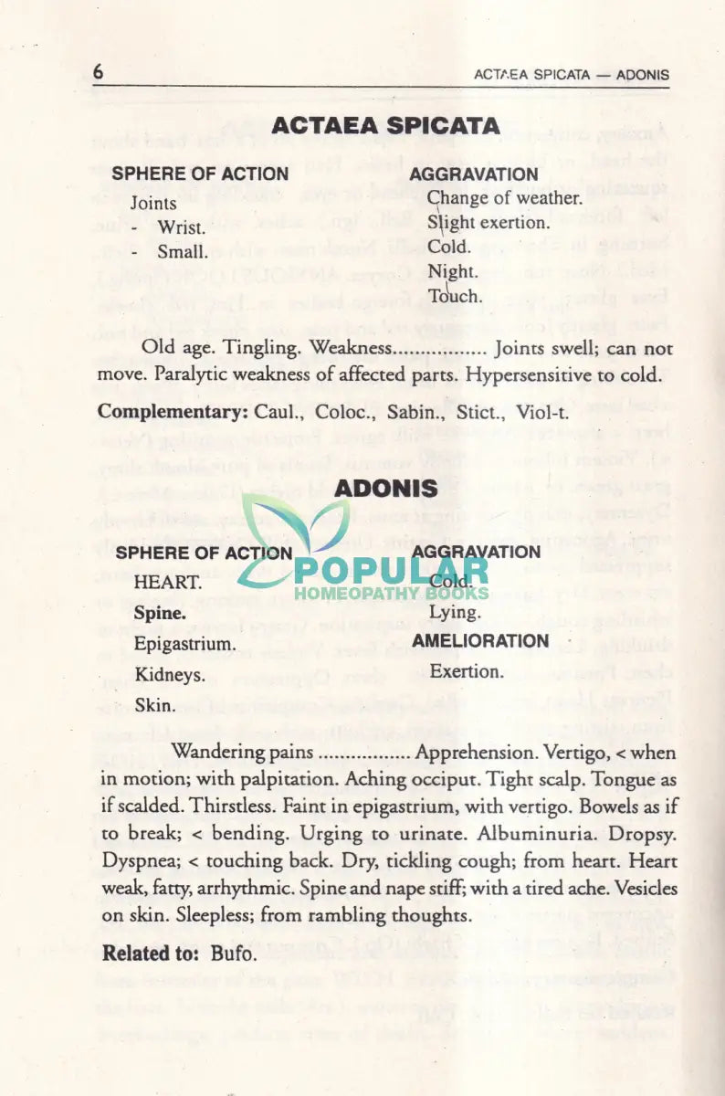 A Synoptic Key of the Materia Medica Homeopathy Books