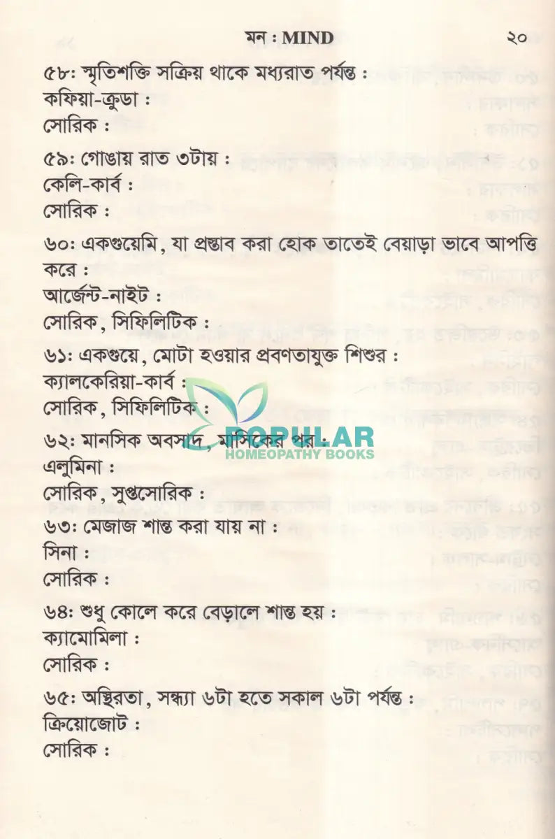 ঔষধের প্রথম শ্রেণির লক্ষণ ও মায়াজম Homeopathy Books