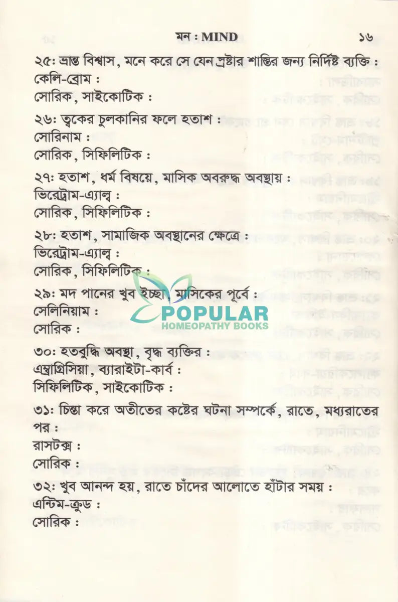 ঔষধের প্রথম শ্রেণির লক্ষণ ও মায়াজম Homeopathy Books