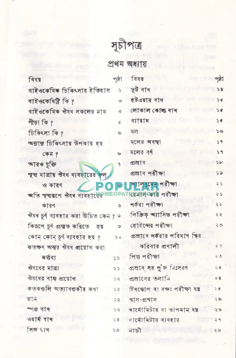 বাইওকেমিক চিকিৎসা বিধান Homeopathy Books