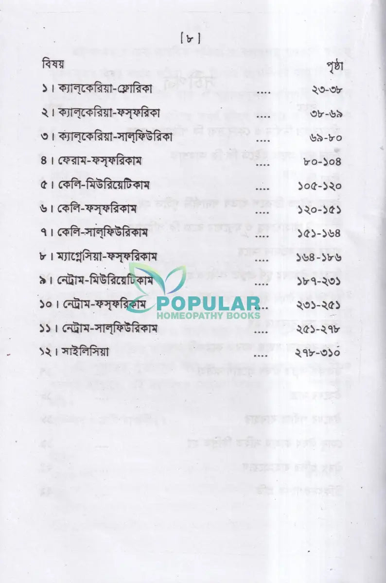 বাইওকেমিক মেটিরিয়া মেডিকা Homeopathy Books