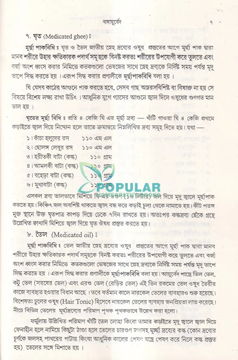 বঙ্গায়ুর্বেদ AYURVEDIC & UNANI FORMULARY Ayurvedic Books