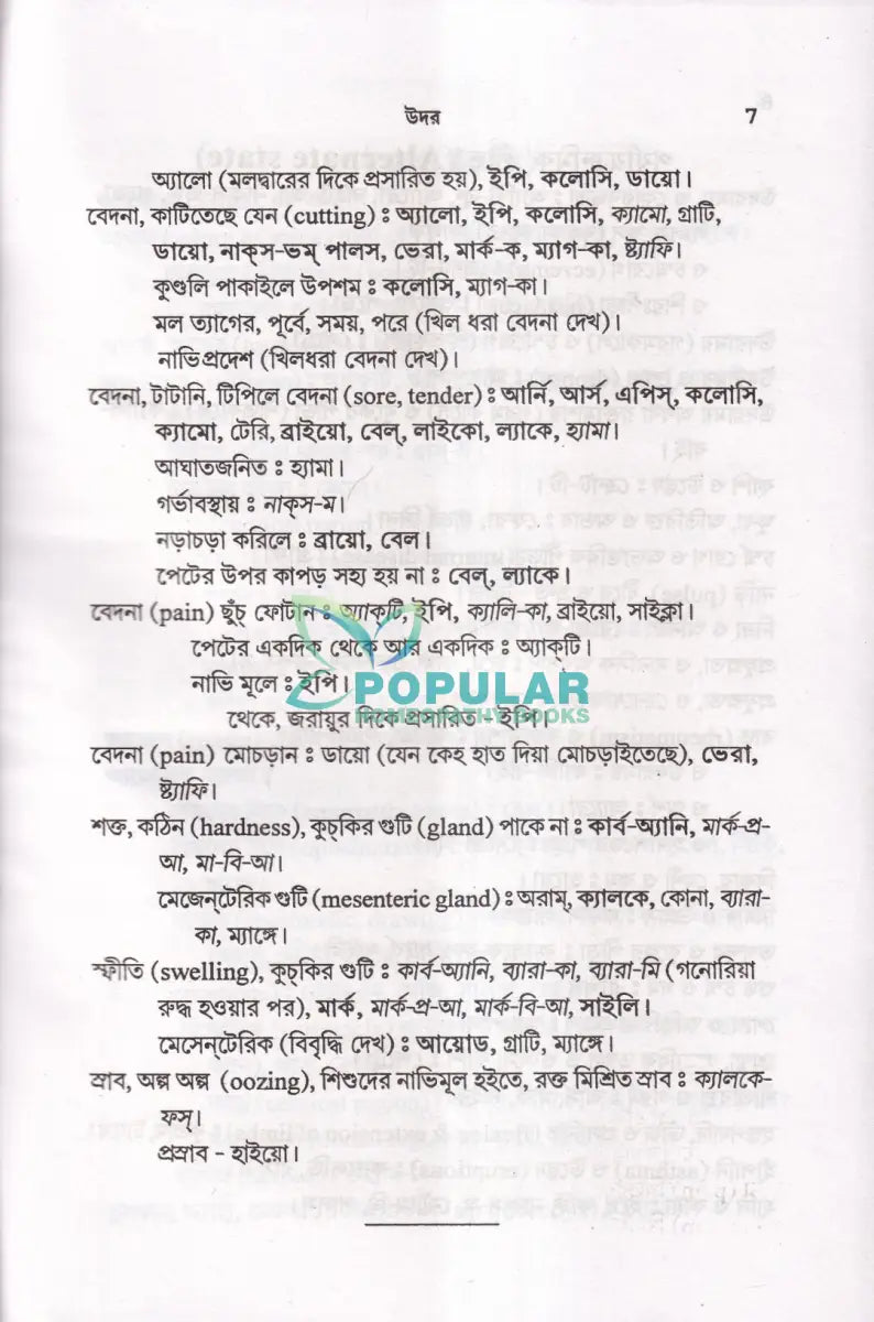 বাংলা কি নোট রেপার্টরী Homeopathy Books