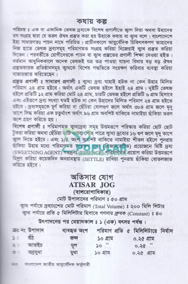 বাংলাদেশ জাতীয় আয়ুর্বেদিক ফর্মুলারী Ayurvedic Books