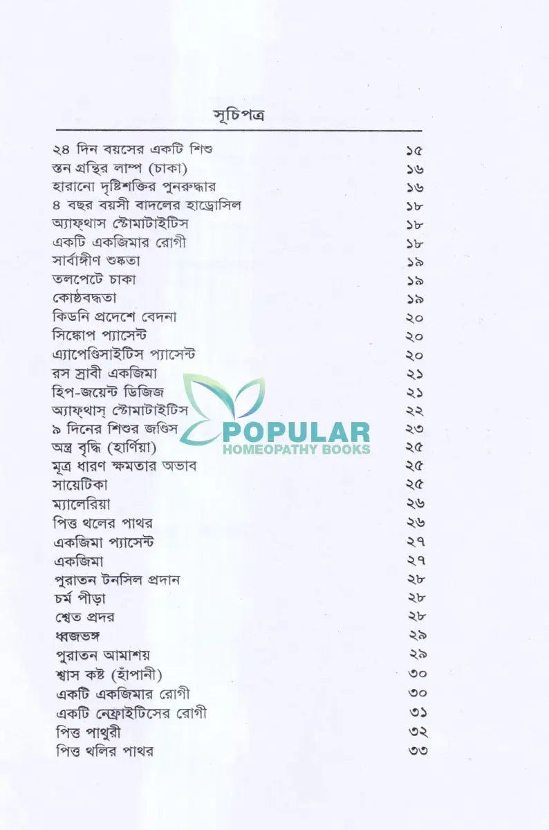 বিশুদ্ধ হ্যানিম্যানিয়ান হোমিওপ্যাথিক পদ্ধতিতে চিকিৎসিত রোগী Homeopathy Books
