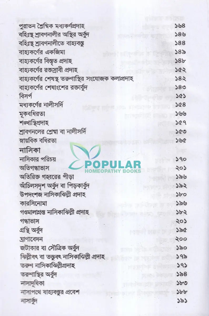 চক্ষু কর্ণ নাসিকা ও মুখগহবরের যন্ত্রসমূহের পীড়া ও তাহার চিকিৎসা Homeopathy Books