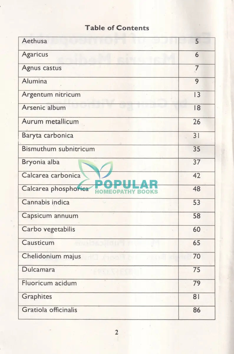 Essence of MATERIA MEDICA Homeopathy Books