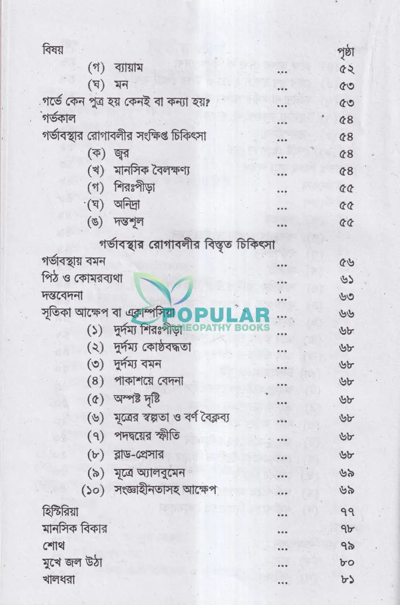 গর্ভিণী ও প্রসুতি চিকিৎসা Homeopathy Books