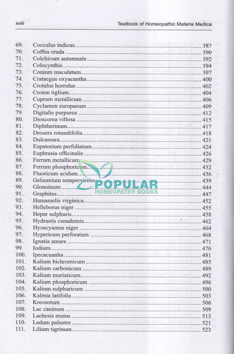 GEMS Textbook of HOMOEOPATHIC MATERIA MEDICA Homeopathy Books