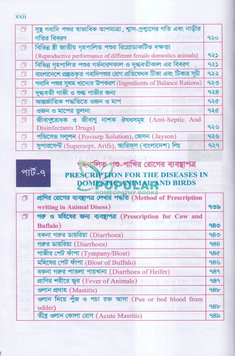 গৃহপালিত পশু পাখির রোগব্যাধি ও আধুনিক চিকিৎসা পদ্ধতি Veterinary Books