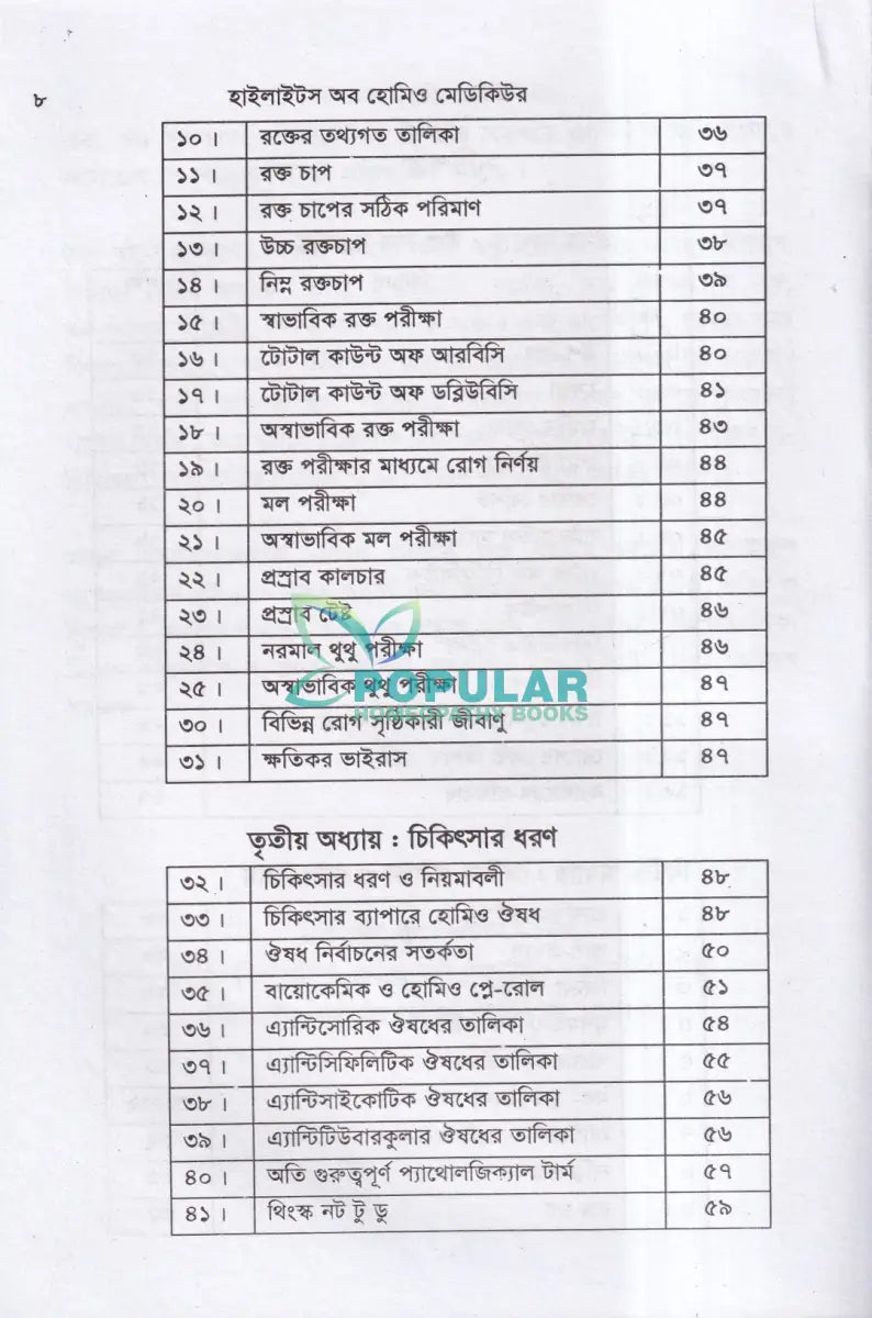 হাইলাইটস অফ হোমিও মেডিকিউর সহ বায়োকেমিক Homeopathy Books