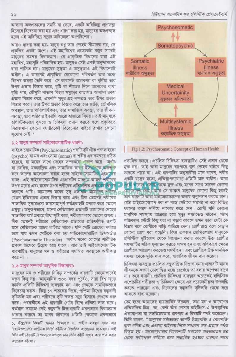 হিউম্যান এনাটমি ফর হলিস্টিক প্রেসক্রাইবার্স Homeopathy Books