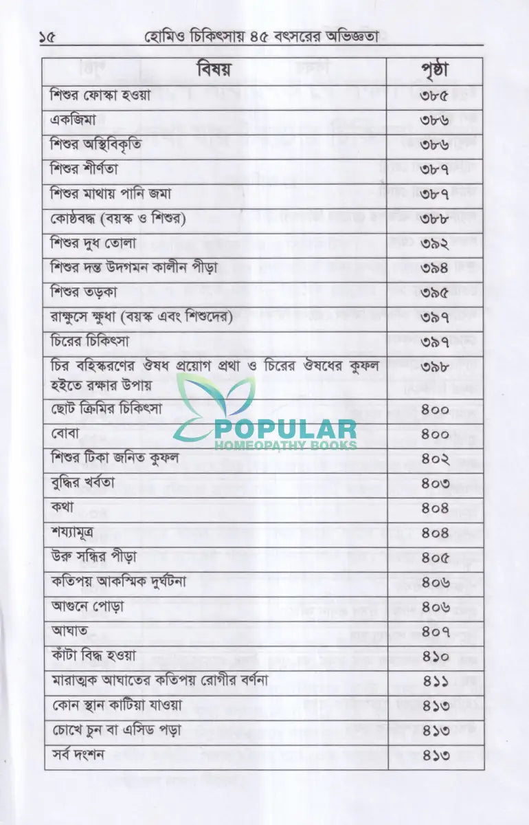 হোমিও চিকিৎসায় পঁয়তাল্লিশ বৎসর Homeopathy Books