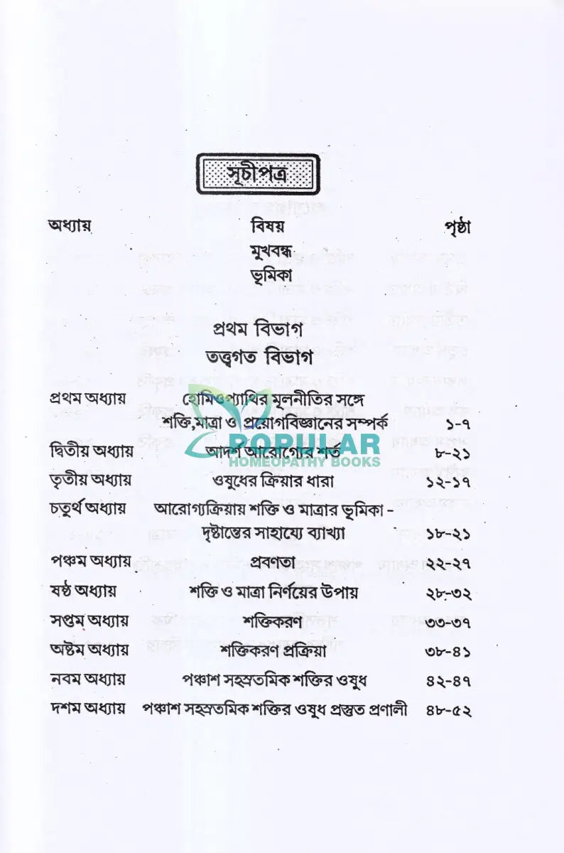 হোমিও ওষুধের শক্তি মাত্রা ও প্রয়োগ বিজ্ঞান Homeopathy Books