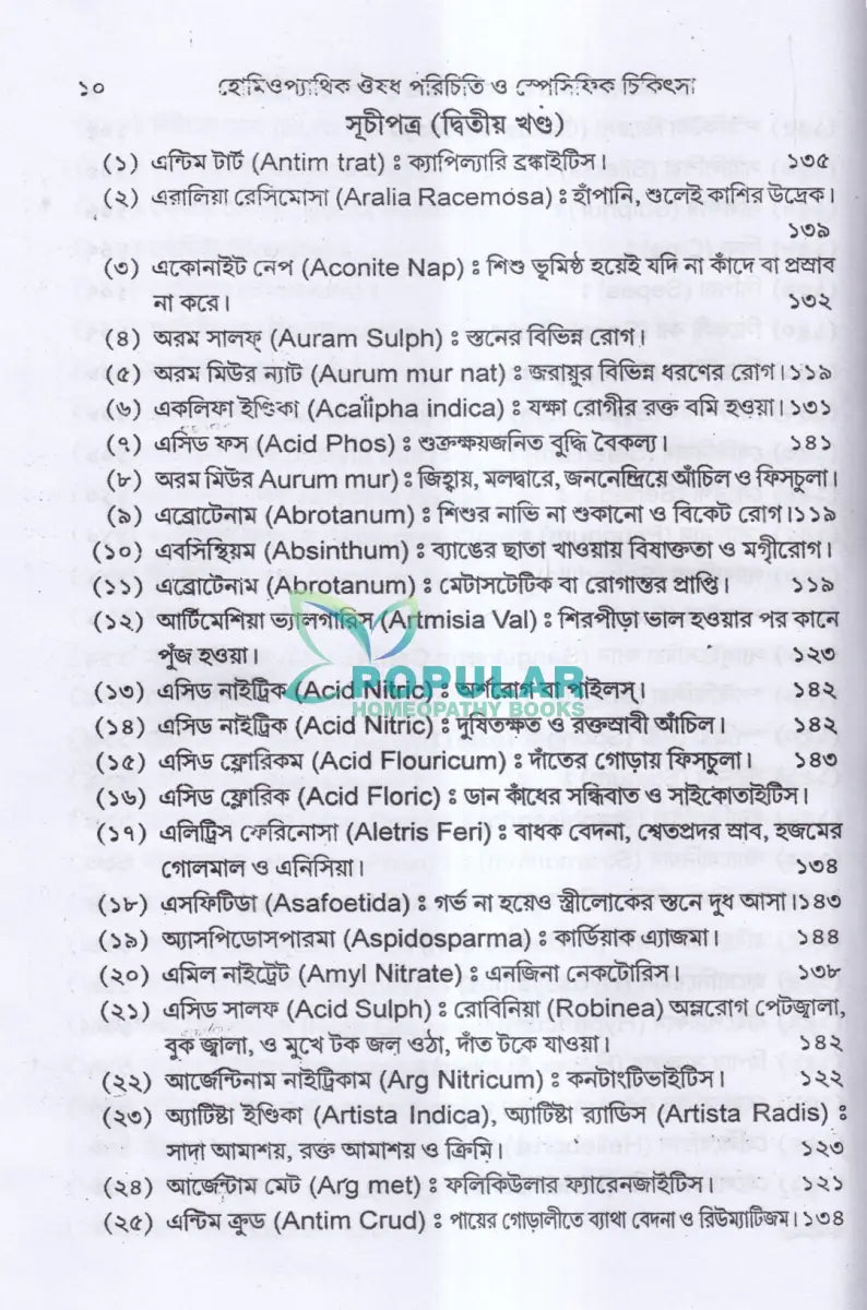 হোমিওপ্যাথিক ঔষধ পরিচিতি ও স্পেসিফিক চিকিৎসা Homeopathy Books