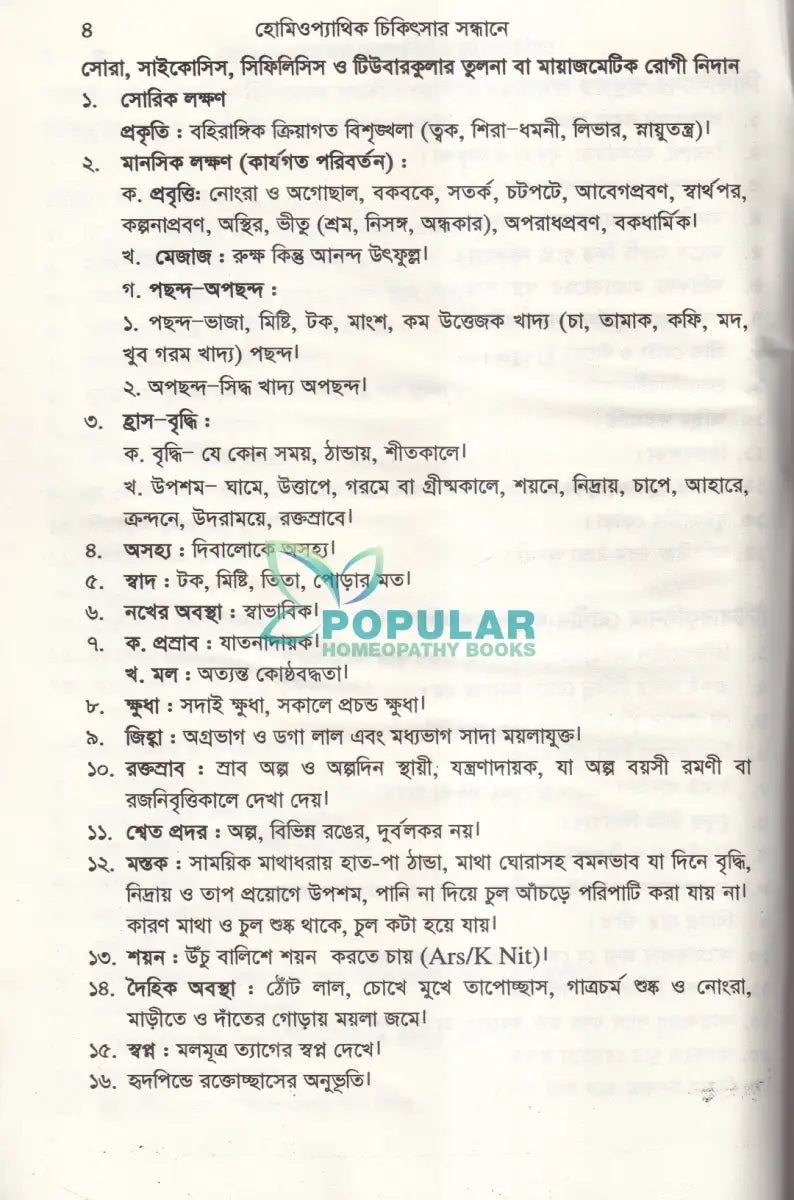 হোমিওপ্যাথিক চিকিৎসা সন্ধ্যানে (সামষ্টিক লক্ষণে হোমিও চিকিৎসা) Homeopathy Books