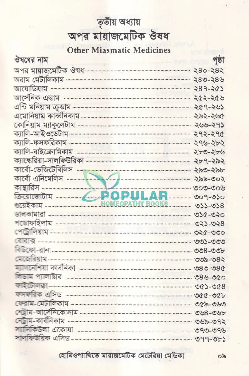 হোমিওপ্যাথিতে মায়াজমেটিক মেটেরিয়া মেডিকা Homeopathy Books