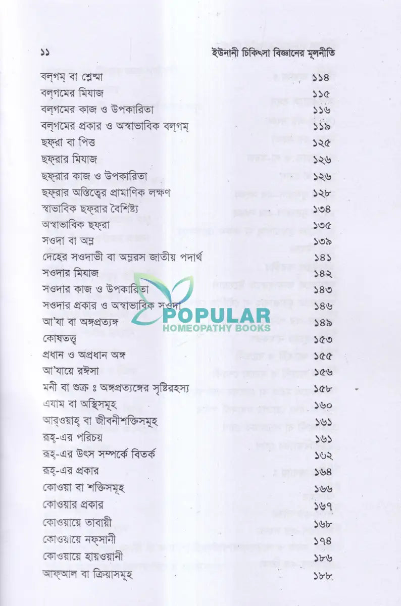 ইউনানী চিকিৎসা বিজ্ঞানের মূলনীতি Unani Books