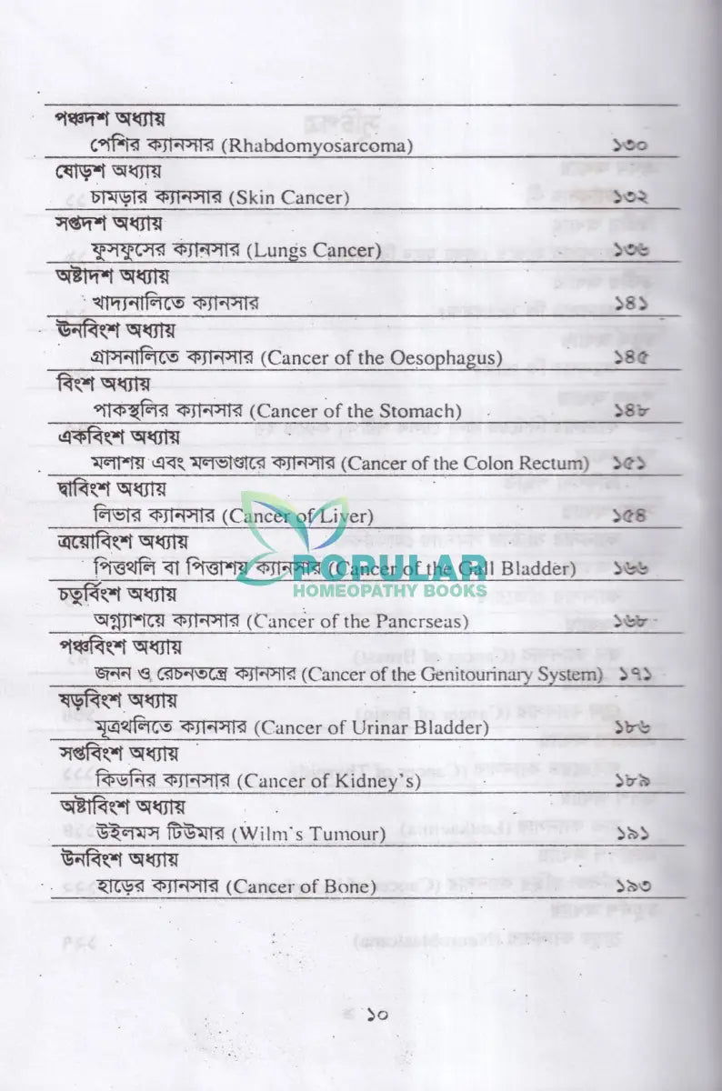 ক্যানসারের কারণ রোগ নির্ণয় ও তার হোমিওপ্যাথিক চিকিৎসা Homeopathy Books