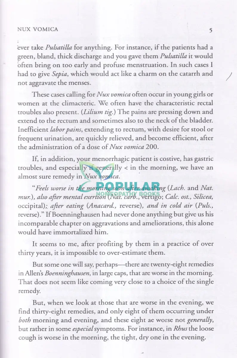 Leaders in Homoeopathic Therapeutics with Grouping and Classification Homeopathy Books