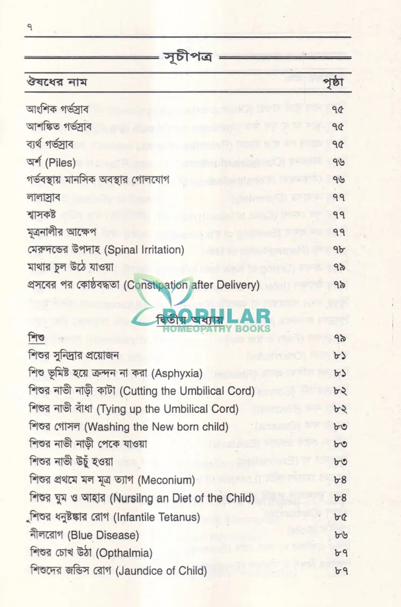মা ও শিশু রোগ নির্দেশিকা Homeopathy Books