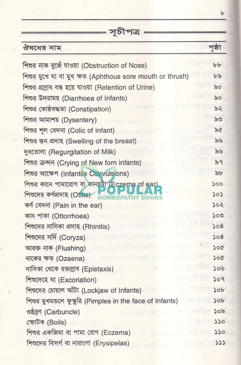 মা ও শিশু রোগ নির্দেশিকা Homeopathy Books