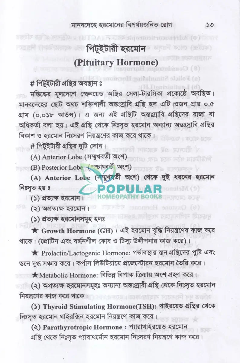মানবদেহে হরমোনের বিপর্যয়জনিত রোগ Homeopathy Books