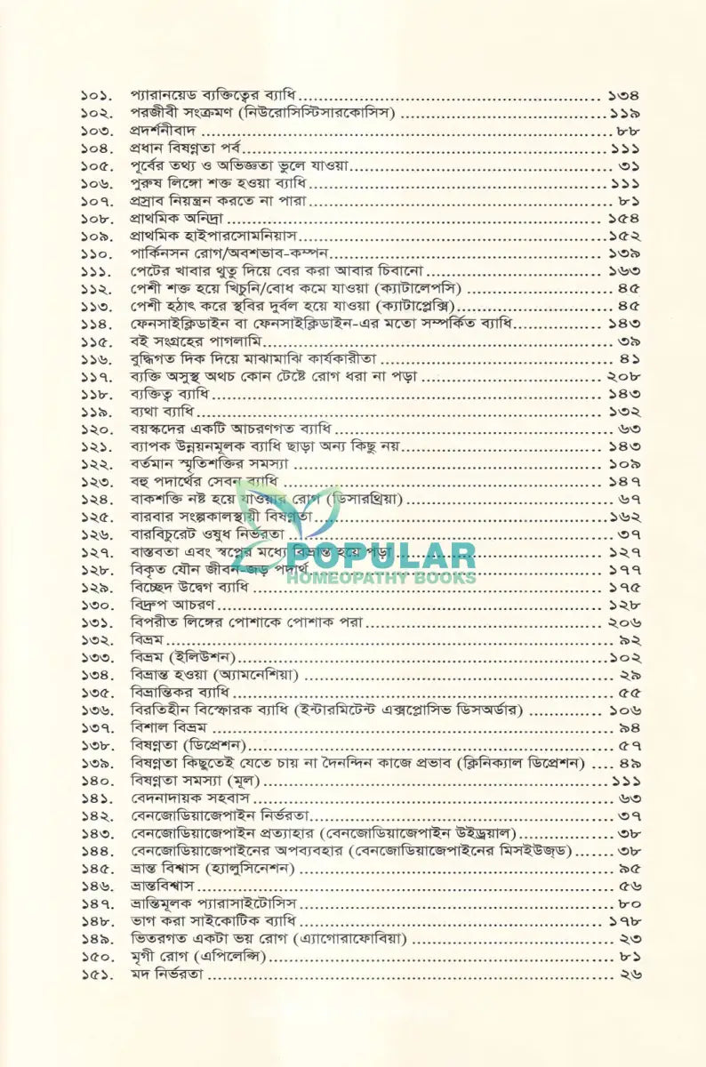 মানসিক রোগ প্রথম খণ্ড Homeopathy Books