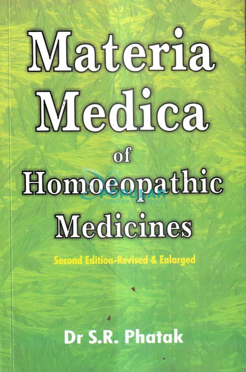 Materia Medica of Homoeopathic Medicines Homeopathy Books
