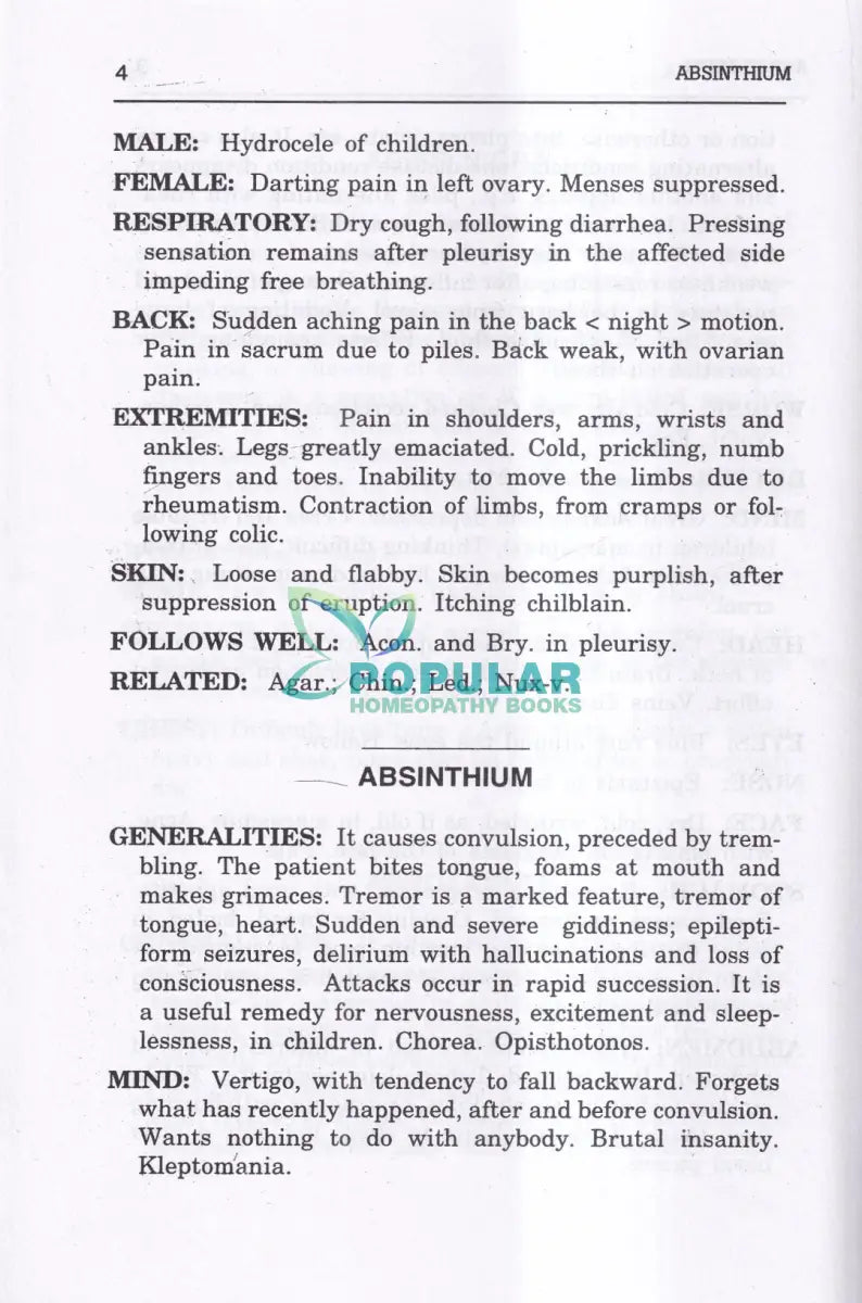 Materia Medica of Homoeopathic Medicines Homeopathy Books