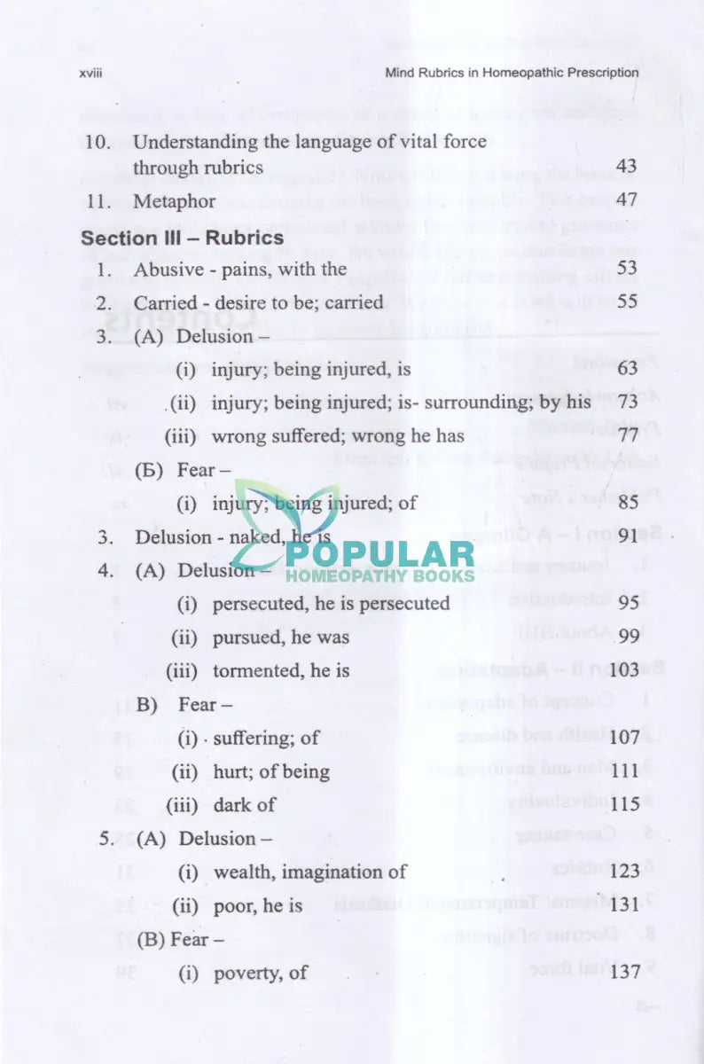 MIND Rubrics in Homeopathic Prescription Homeopathy Books