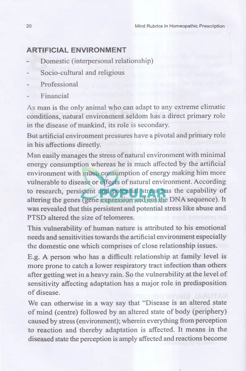 MIND Rubrics in Homeopathic Prescription Homeopathy Books