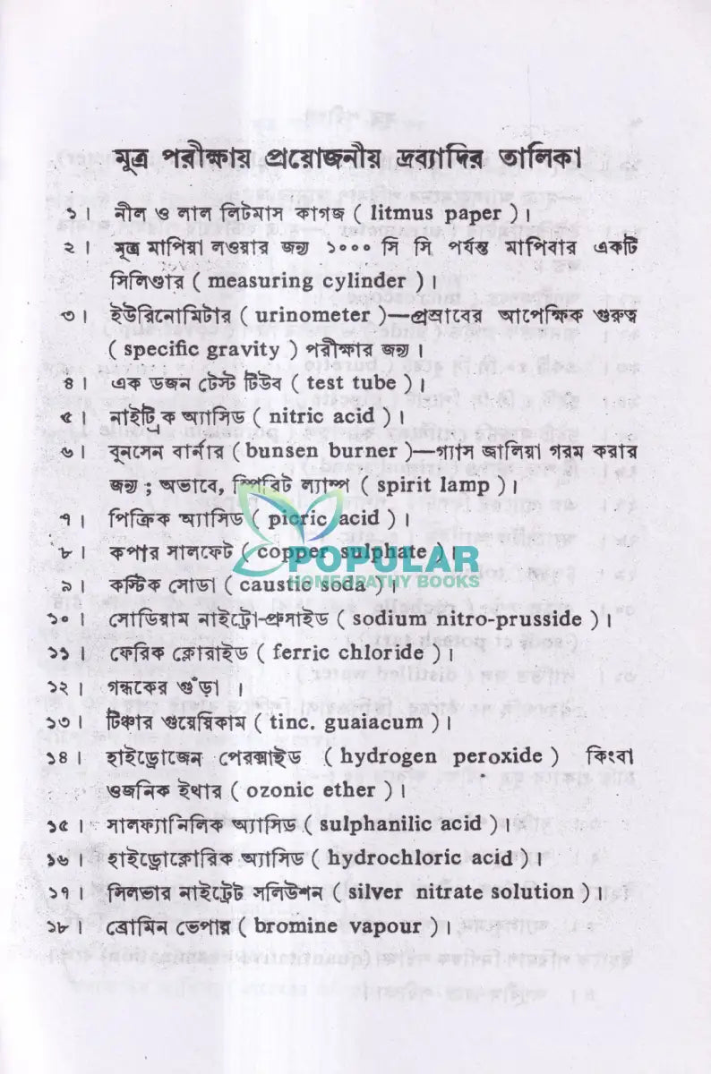 মূত্র পরীক্ষা Homeopathy Books