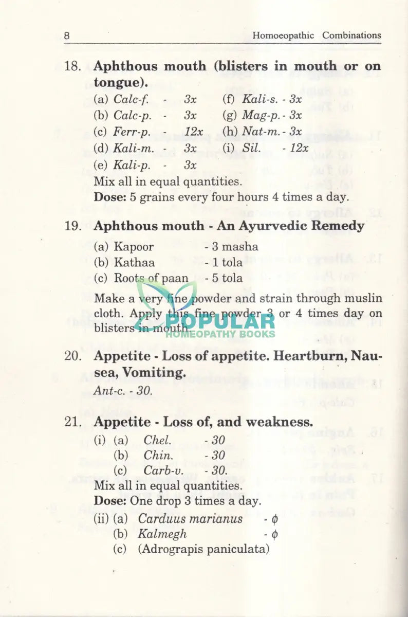 My Experiments with Homoeopathic Combinations Homeopathy Books