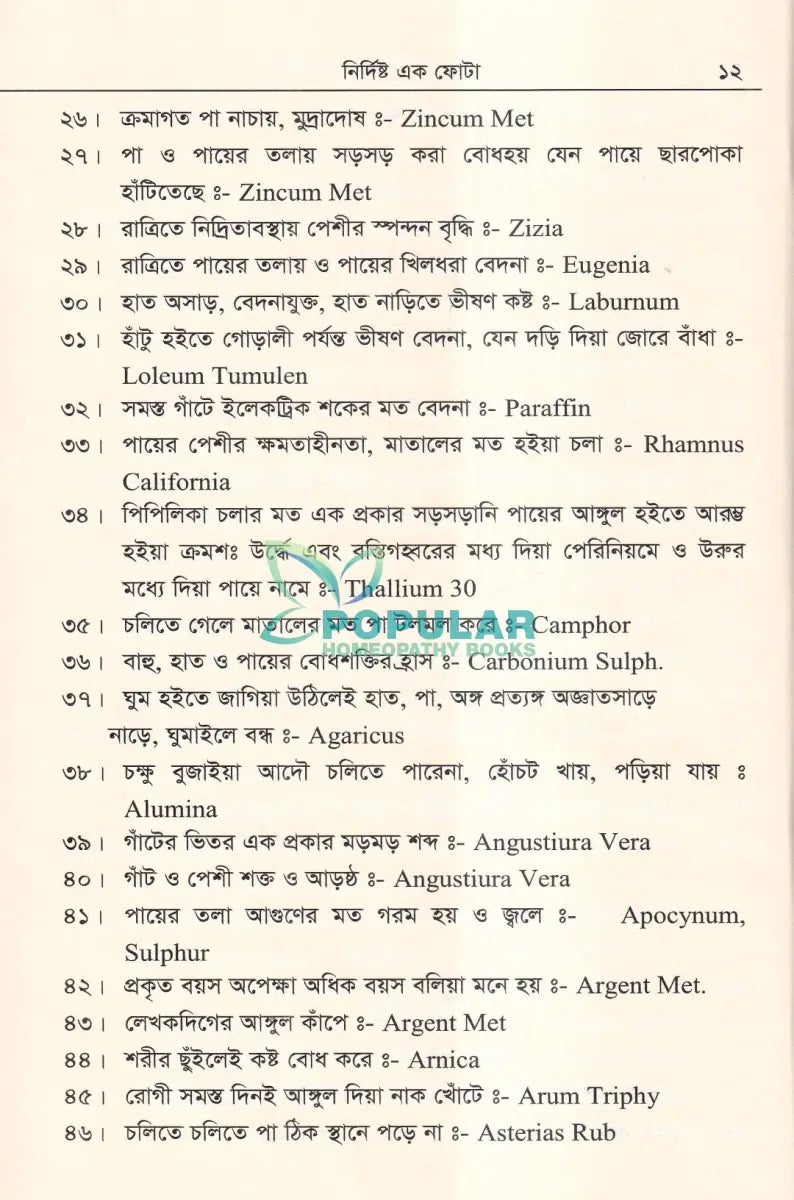 নির্দিষ্ট এক ফোঁটা Homeopathy Books