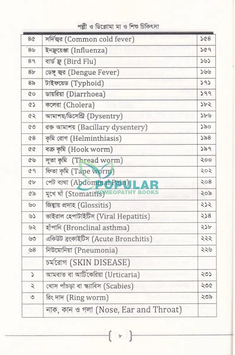 পল্লী ও ডিপ্লোমা মা ও শিশু চিকিৎসা Allopathic Books