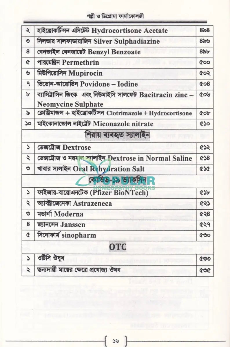 পল্লী ও ডিপ্লোমা ফার্মাকোলজি Allopathic Books