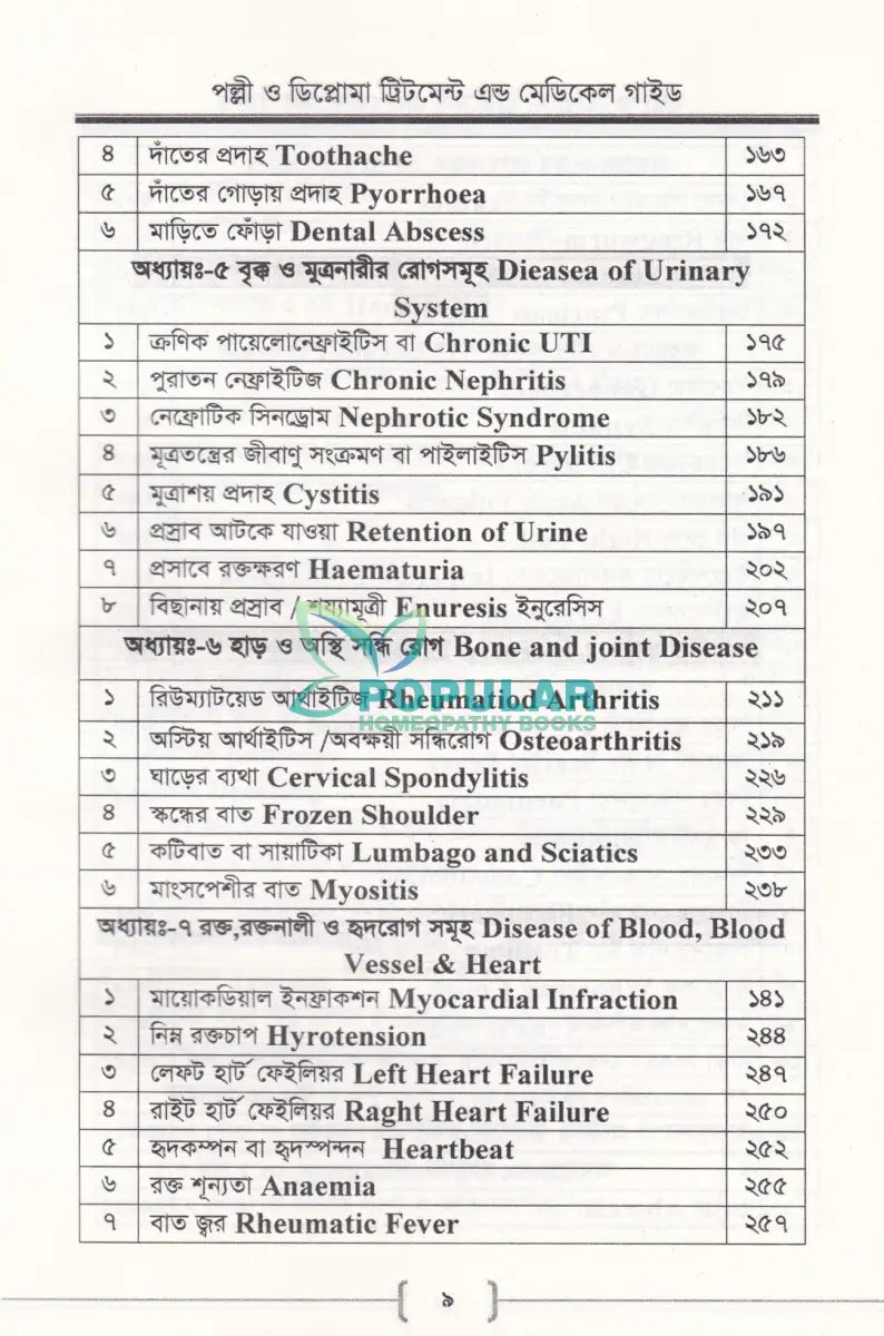 পল্লী ও ডিপ্লোমা ট্রিটমেন্ট এন্ড মেডিকেল গাইড Allopathic Books