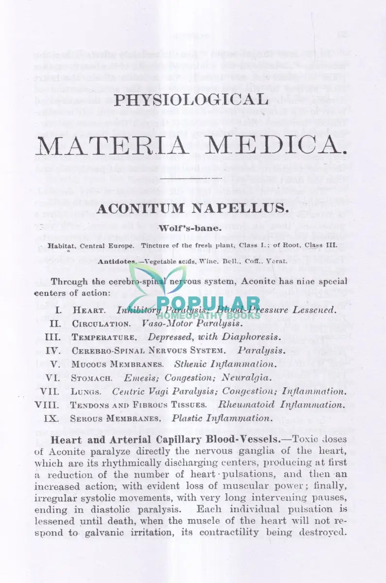 Physiological MATERIA MEDICA Homeopathy Books
