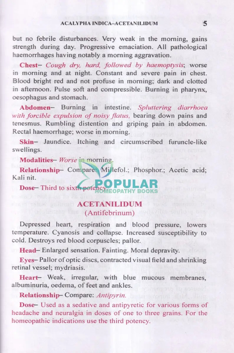 Pocked Manual of HOMOEOPATHIC Materia Medica & Repertory Homeopathy Books